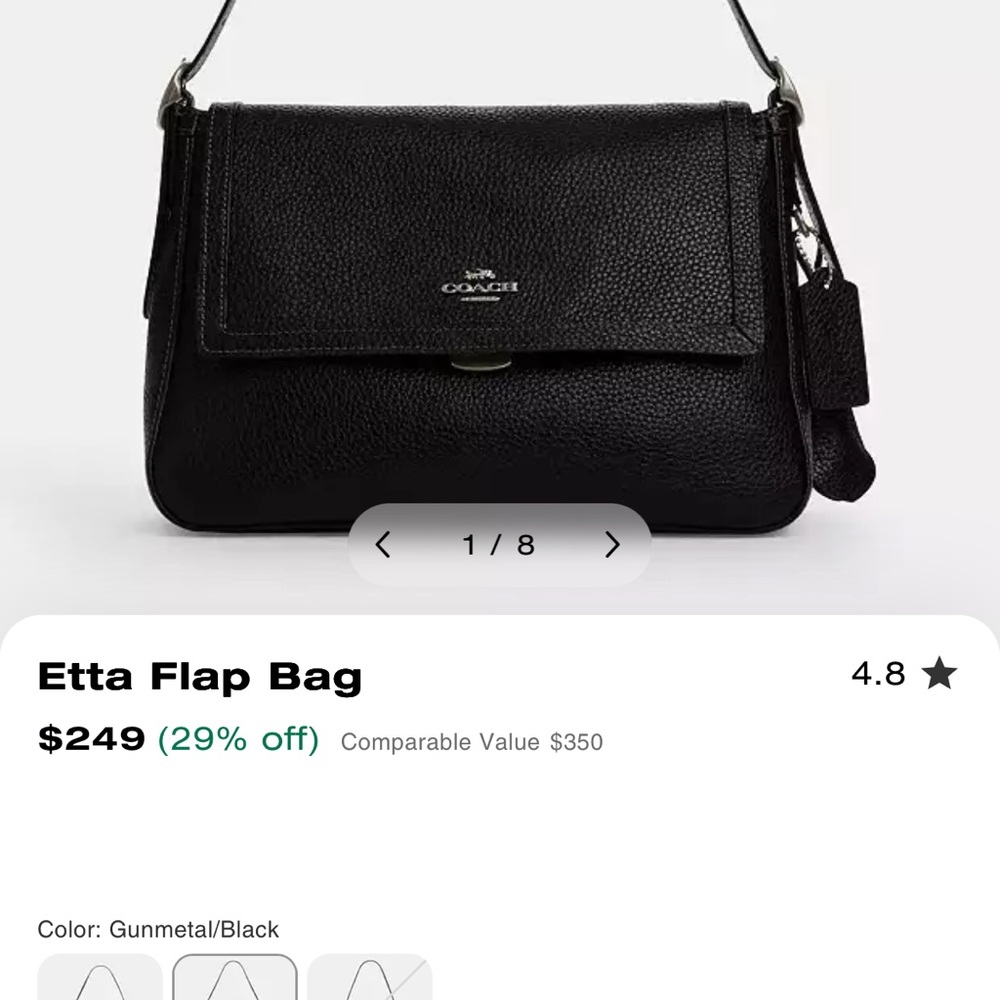 Coach Etta flap shoulder bag - Picture 10 of 11